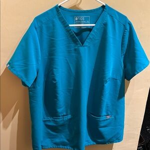 Figs casma three pocket scrub top Oasis 3xl